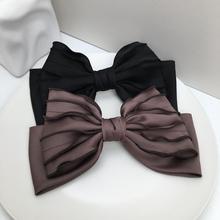 发夹女新款后脑勺弹簧夹发饰蝴蝶结头饰韩版简约时尚优雅顶夹