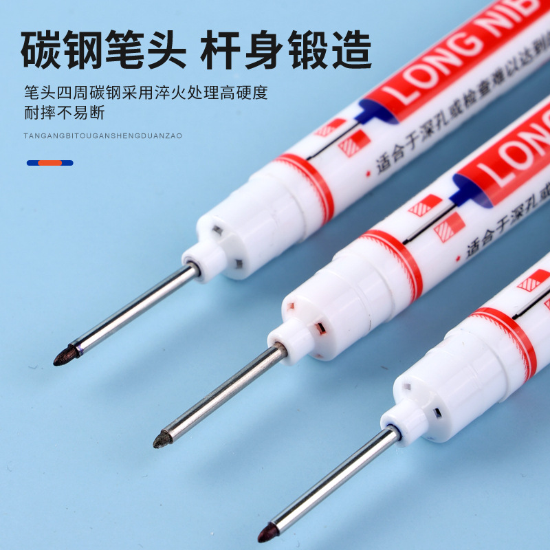 Cabeza larga pluma de marcado aceitosa no borrable agujero profundo marcado impactante precio bajo No se desvanece hardware accesorios de baño pluma