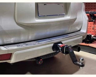 Applicable to overbearing LC120 LC150 square base rear hanging bicycle frame fixed interface cross-country modified towing hook
