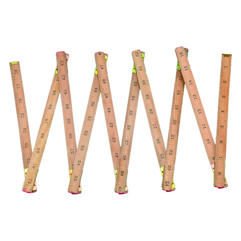 Деревянная складная линейка деревянная линейка Метрическая шкала линейка инструмент для рисования учебные принадлежности 2 м 10 Складная 2 м линейка