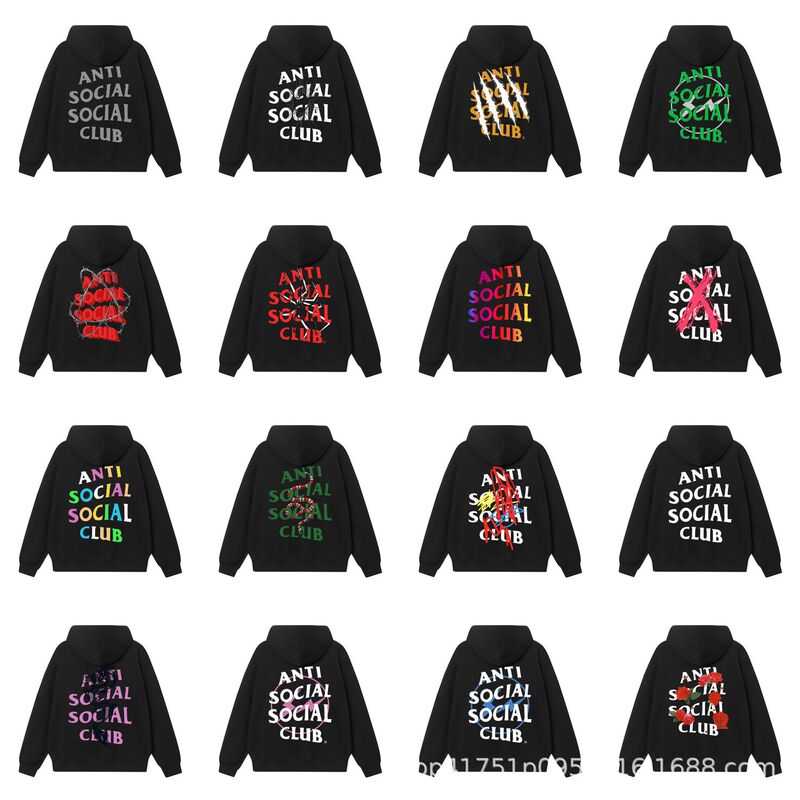 Cross-Border European and American Trendy Brand Assc Basic Reflective Chinese Dragon Print Hooded Sweatshirt Spring & Fall Tops for Men and Women Cross-Border European and American Trendy Brand Assc Basic Reflective Chinese Dragon Print Hooded Sweatshirt Spring & Fall Tops for Men and Women