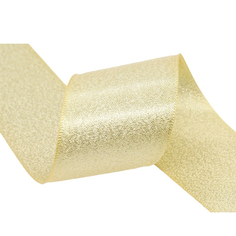 Fabricante al por mayor 3.8cm cinta de regalo de plata cinta de flores caja de regalo de embalaje de arco accesorios cinta