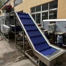 提升输送机 链板网带爬坡输送机 流水线输送提升机