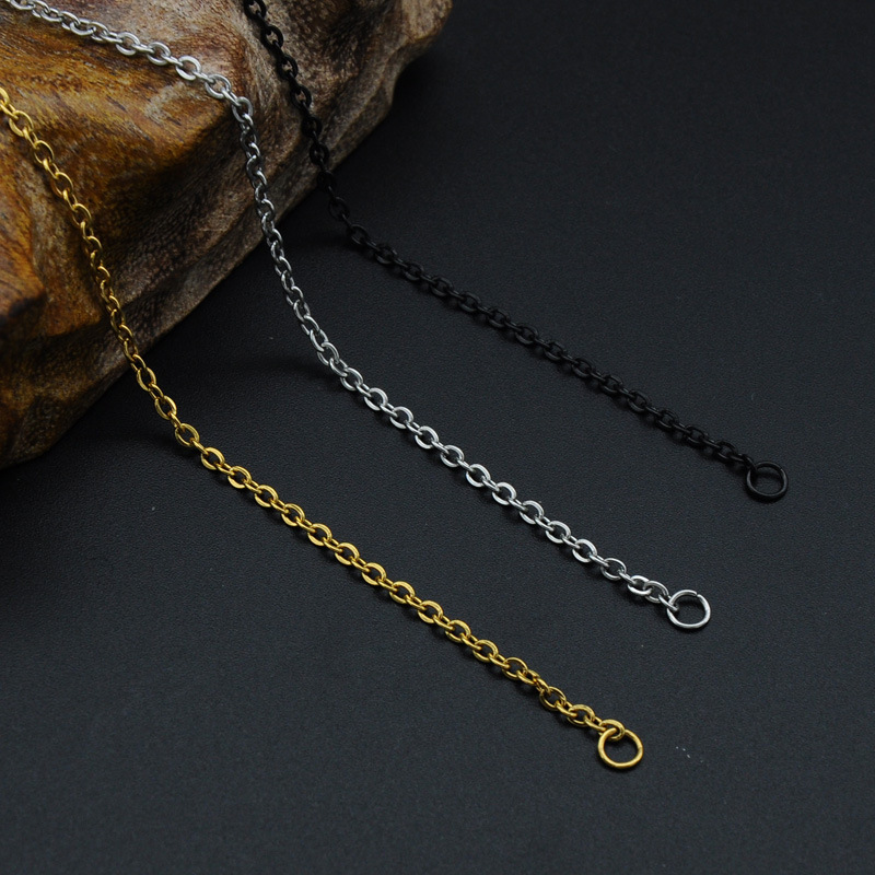 10g Weight Vacuum Plating Gold Plating Process Hip-Hop Geometric 304 Stainless Steel Plating Men'S Necklace
