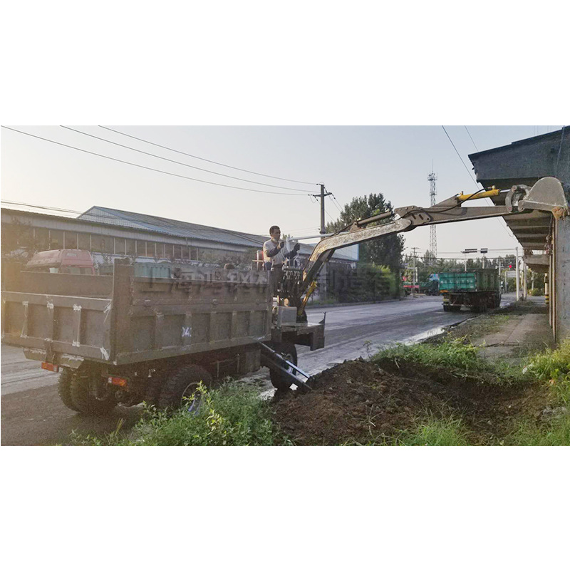 四不像挖掘机 车载式挖掘运输一体机 工地挖土拉沙装载四轮车