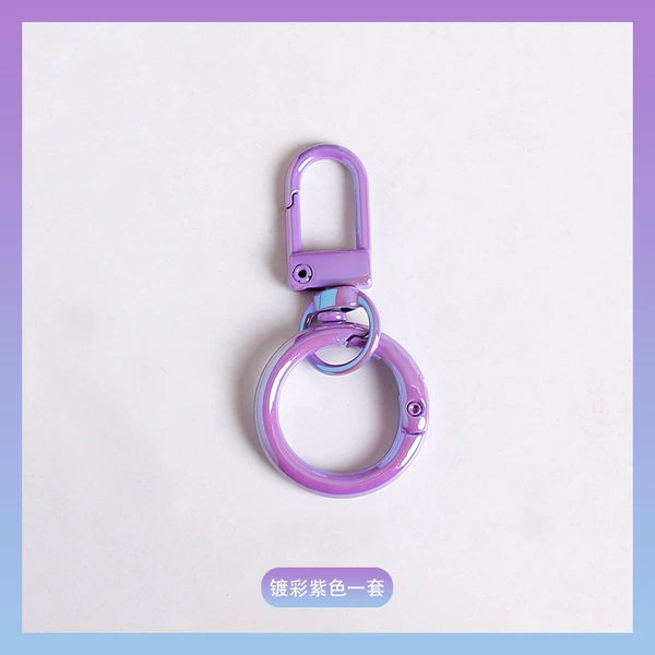 Set of color plated purple