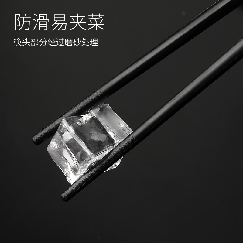 Palillos del hogar de alto grado de aleación de plástico anti-moho de alta temperatura resistente de doble capa no-moho palillos de lujo de alta gama de luz al por mayor