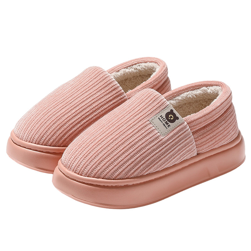 Large Size Winter Slippers, Indoor Top Quality Home Use, Men's Plush Warm Cotton Shoes For Winter_voghion.com