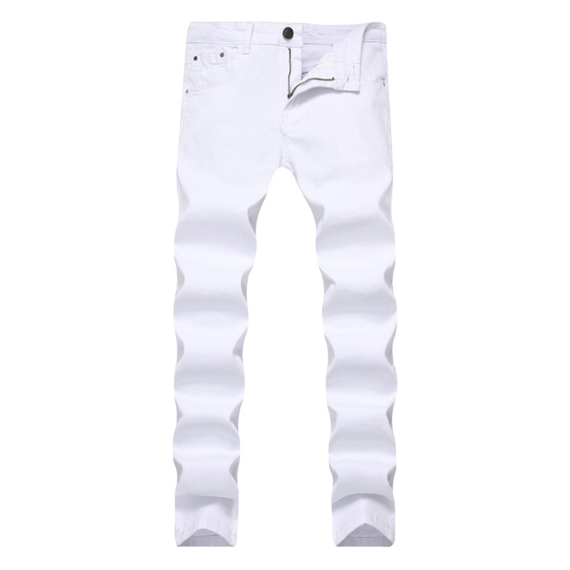 Pantalones casuales elásticos rectos de los hombres europeos y americanos slim fit Otoño e Invierno algodón rojo Amazon Comercio exterior Pantalones