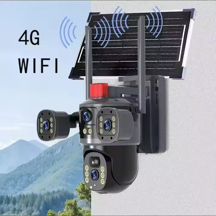 Caméra surveillance solaire iSolfan 9MP Eseecloud V380 Pro