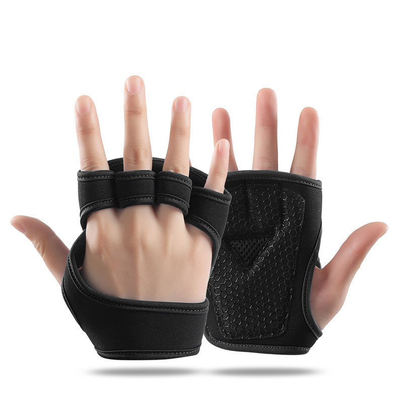 Guantes de fitness de medio dedo nueva primavera y verano para hombres y mujeres con mancuernas conducción transpirable al aire libre a prueba de sol deportes guantes de equitación
