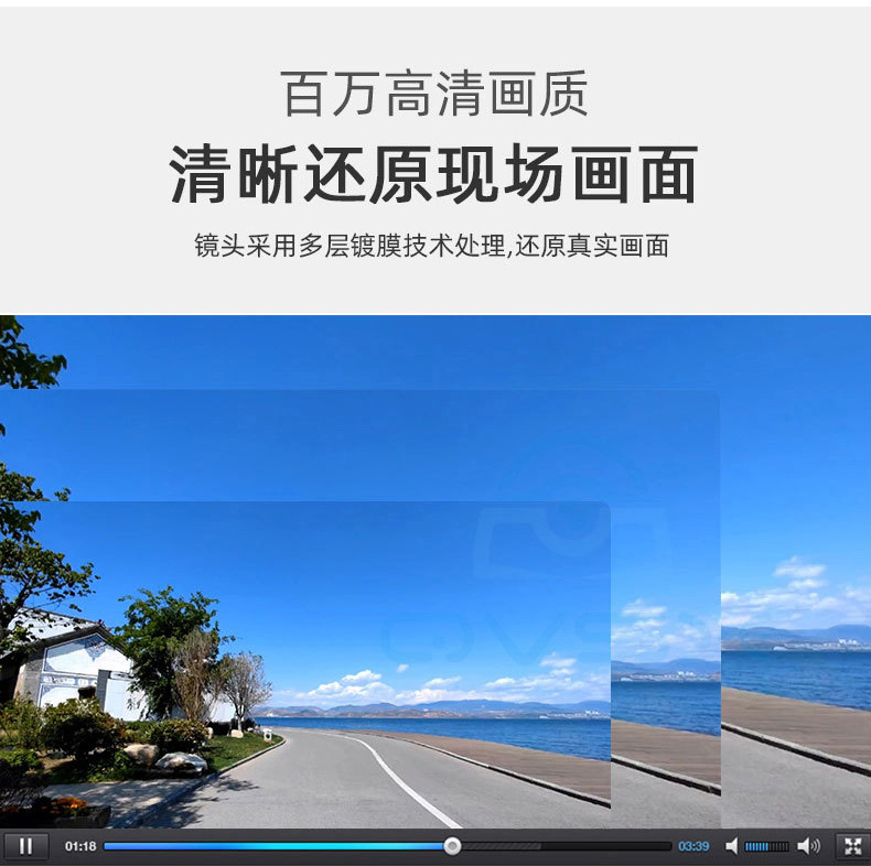 Truck dashcam with 6-channel display, 4G remote monitoring, high-definition in-car reversing camera all-in-one device wholesale