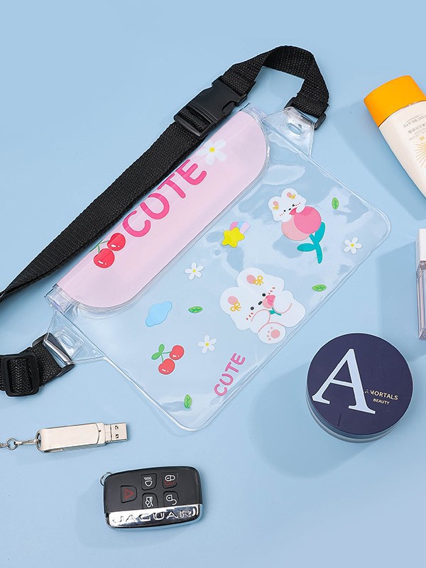 Bolsa impermeable para teléfonos móviles lindos sellos al aire libre de gran capacidad de barrera de agua portátil se puede nadar y rafting pantalla táctil