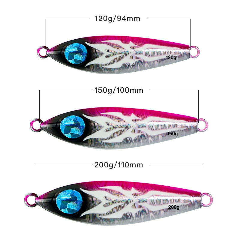 威和 Qingcang WH2 Slow Tieni Road Asian Bait Sea Fishing Fishing Night Light Lead Fish Metal Hard Bait Bait Bait Fake Bait