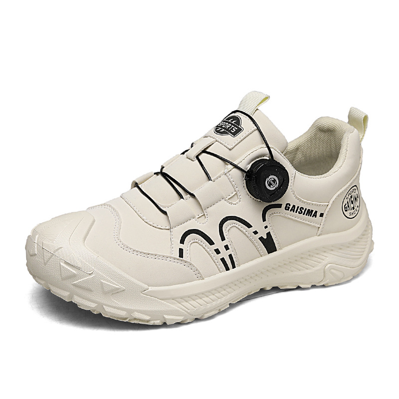 2025 chatter con alta calidad en vivo cuero impermeable botón giratorio zapatos de skate casuales de estilo de puerto zapatos de skate de hombre