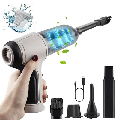 Wireless charging car vacuum cleaner super handheld high-power car vacuum cleaner blowing and suction dual-purpose all-in-one machine