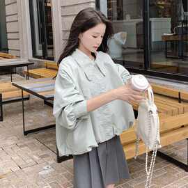 2025春季外套短款韩系短外套宽松新款休闲百搭小个子上衣夹克年轻