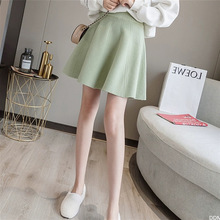 2025秋冬新款气质毛衣针织半身裙女 高腰显瘦甜美可爱迷你A字短裙