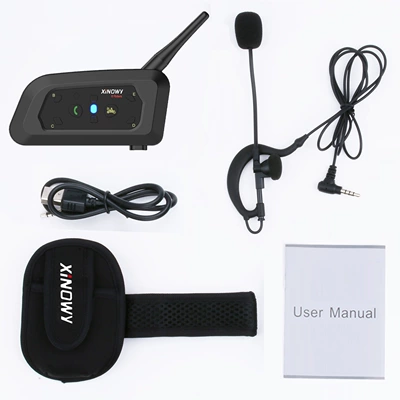 Motorcycle Helmet Headset V4V6PLUS motorcycle Bluetooth intercom - v6c-pro-35mm-single-pack-referee-intercom-headset