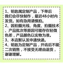 个性汽车钥匙备用钥匙改装配制远程照片开齿数控钥匙机开齿铣槽铜