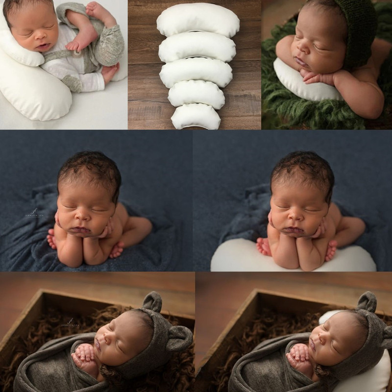 New photography props 5 pieces newborn photography props professional posing Crescent pillow photography locator