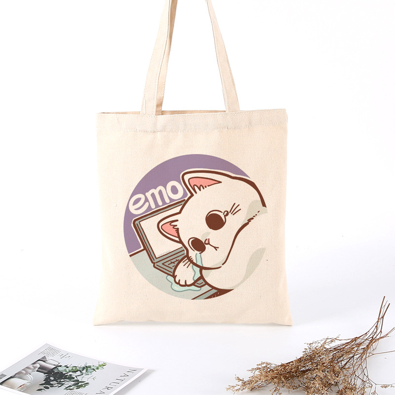 Spot bolsa de lona en blanco logotipo personalizado bolso de compras bolso de lona bolso de algodón con cremallera personalizada para estudiantes