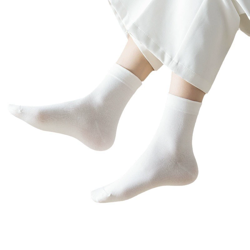 Knee socks (Tide) mid-length cotton for pregnant women, thin breathable loose fit
