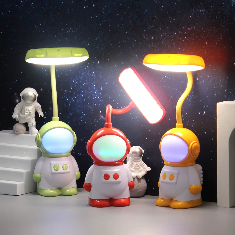 Карикатурная LED настольная лампа для детей, лампа для чтения, защита глаз, регулируемая рука, несколько дизайнов