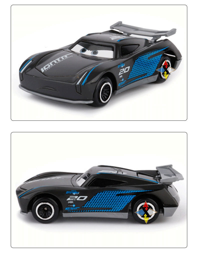 Cross-border McQueen Lightning Mobilization Coches Tempestad Negra Sheriff Juguetes Niños Coches de Aleación Ride Boys