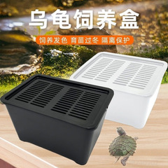 乌龟发色盒幼龟孵化饲养盒蛋龟加温黑白隔离龟苗饲养套盒带沉淀板