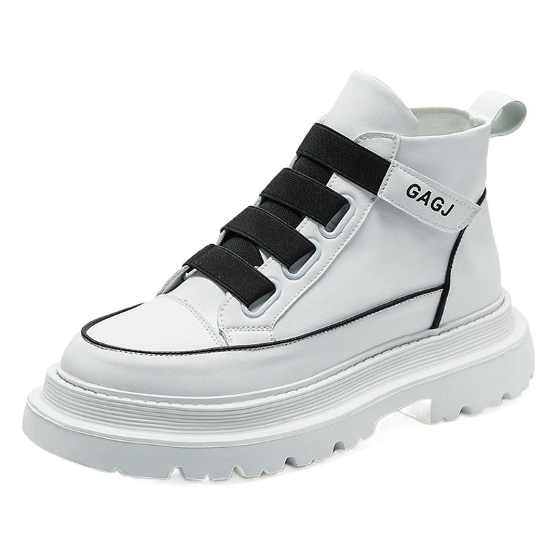 Высокие ботинки Мужские маленькие белые ботинки Мужские кроссовки модные тенденции