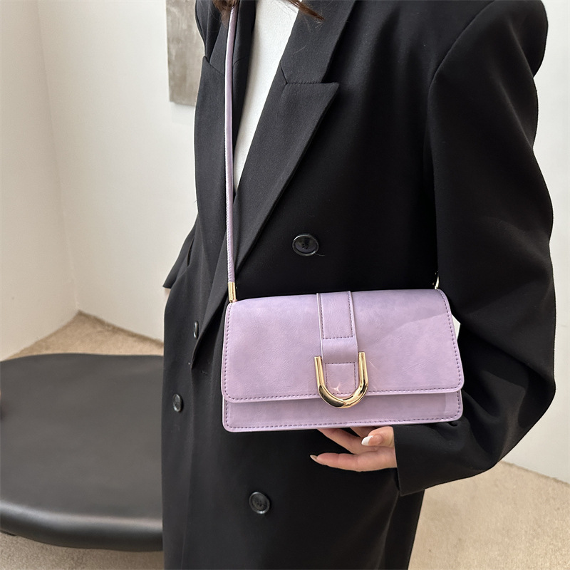 Diseño francés de nicho retro bolso debajo de la axila para mujeres 2024 otoño y invierno nuevo paquete de mano de hombro de alta calidad