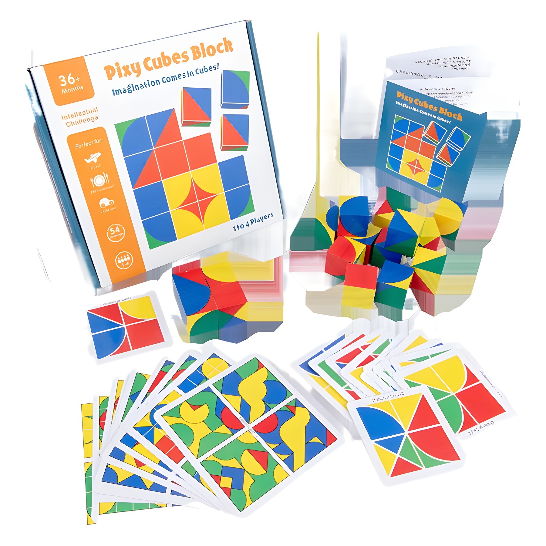 Pixel desaparecido puzzle de madera infantil educación temprana cubo espacio de pensamiento de entrenamiento lógica juguete de imaginación