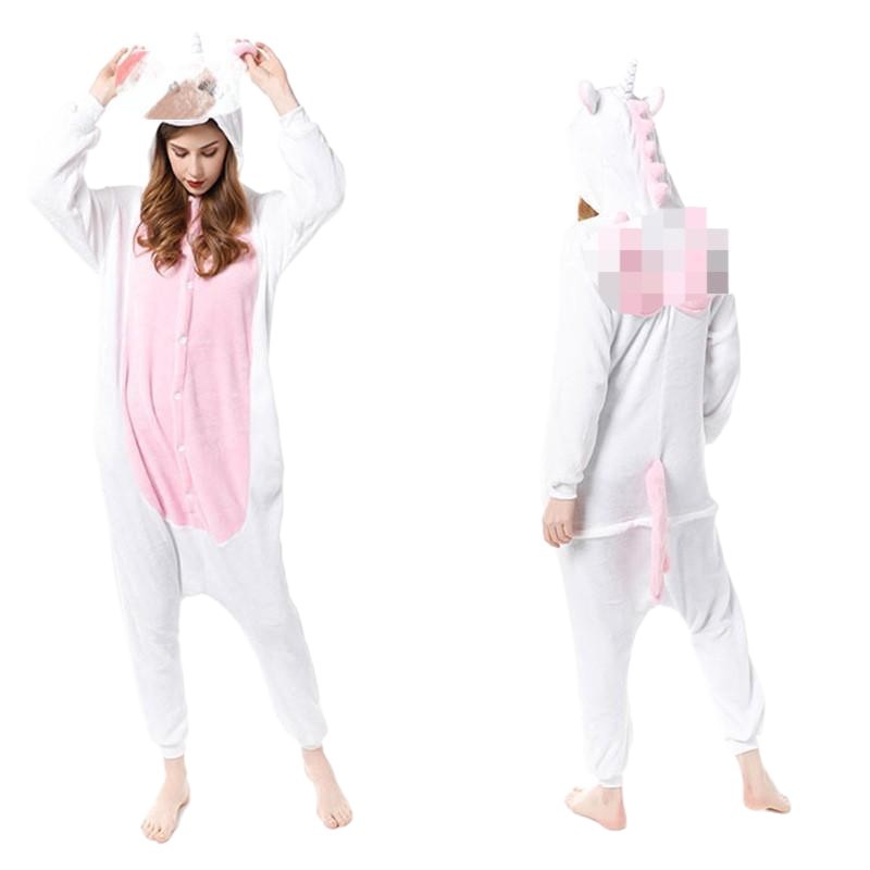 Perro manchado de dibujos animados de una sola pieza pijamas de franela de otoño e invierno pijamas de fábrica camisón de peluche Pato Donald homewear