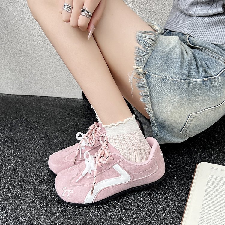 トレンディなレッドバレエレトロフォレストトレーニングシューズ女性のための 2025 新作春のファッション多用途スポーツとレジャースニーカー|undefined