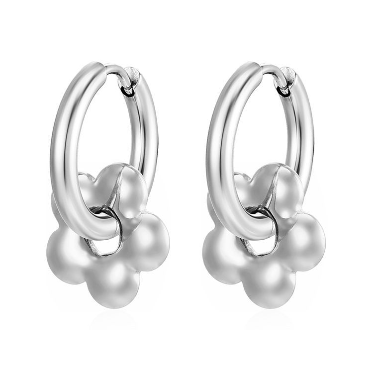 Europa y América de moda transfronteriza pendientes de moda galvanizado 18K oro acero inoxidable pendientes al por mayor