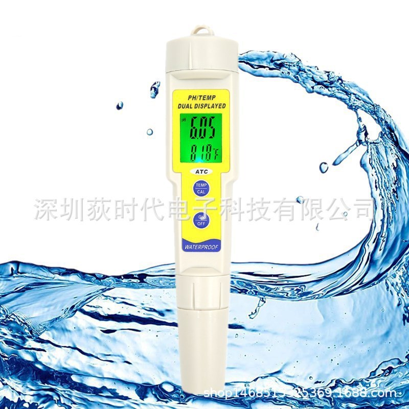 高精度ph计-618便携数显温度计酸碱度测试仪水质分析仪水质测试笔-阿里巴巴