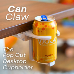 Fold Out Desk Cupholder折り畳み式テーブル下カップホルダー爪式伸縮可能ドリンクホルダー