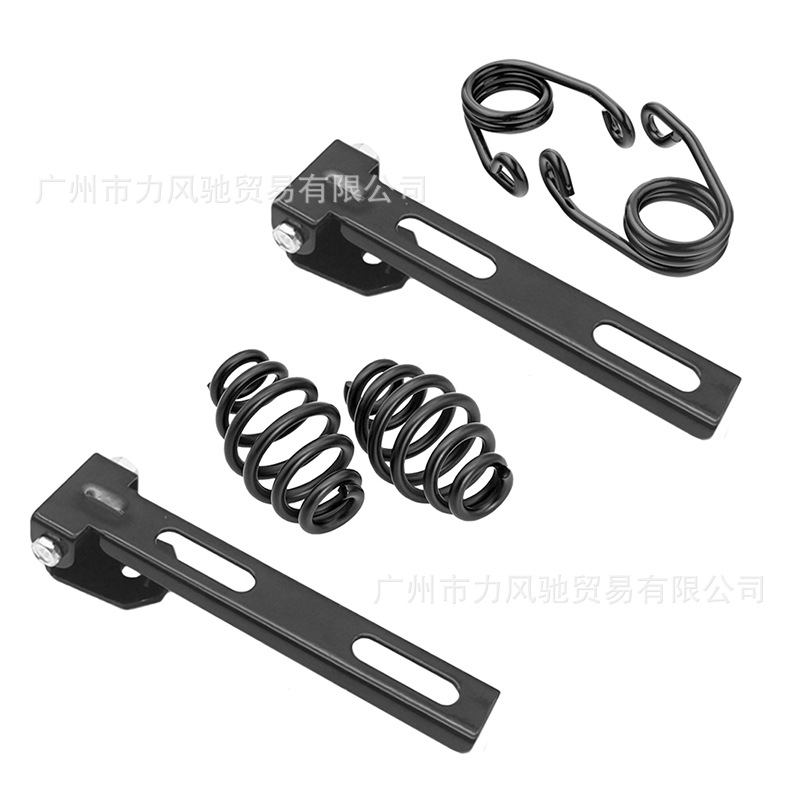 Accesorios de la motocicleta adecuado para Harley crucero Príncipe Modificación del coche primavera asiento cuero bolsa cojín soporte delantero