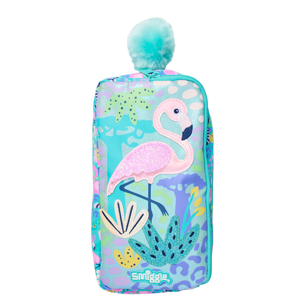 Double-layer capacious cartoon pencil case for students