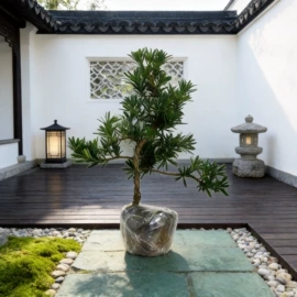 盆栽;乔木;花盆容器