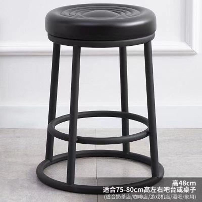 轻奢酒吧椅吧台凳奶茶店商用凳咖啡厅高脚凳前台ktv手机店高凳字|undefined