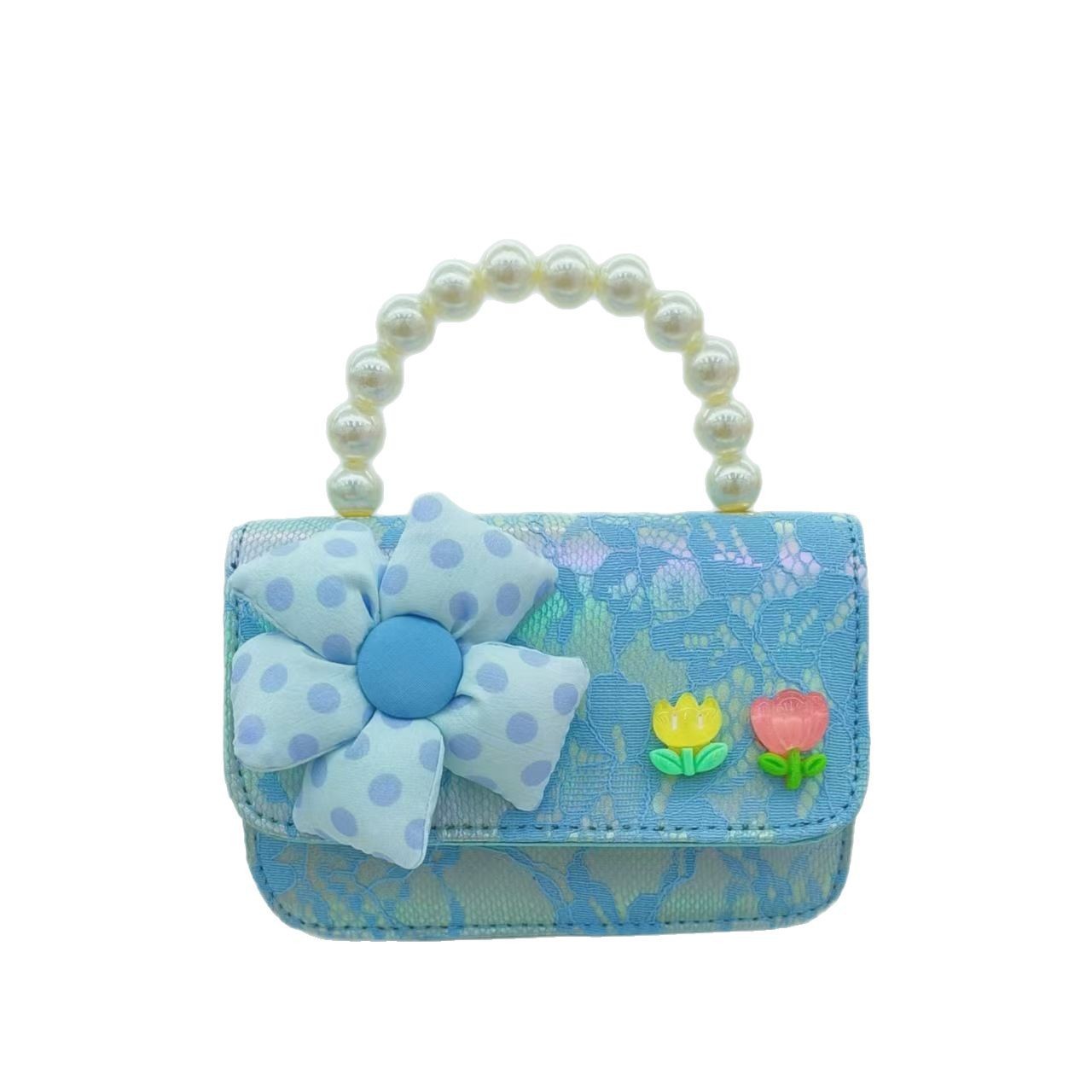 Bolso de perlas bolso de hombro bolso de cinturón bolso de cambio bolso de flores bolso de princesa bolso de chicas bolso de regalo bolso de cadena bolso pequeño