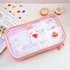 Transparent Japanese high quality capacious pencil case for elementary school students, 2022 collection