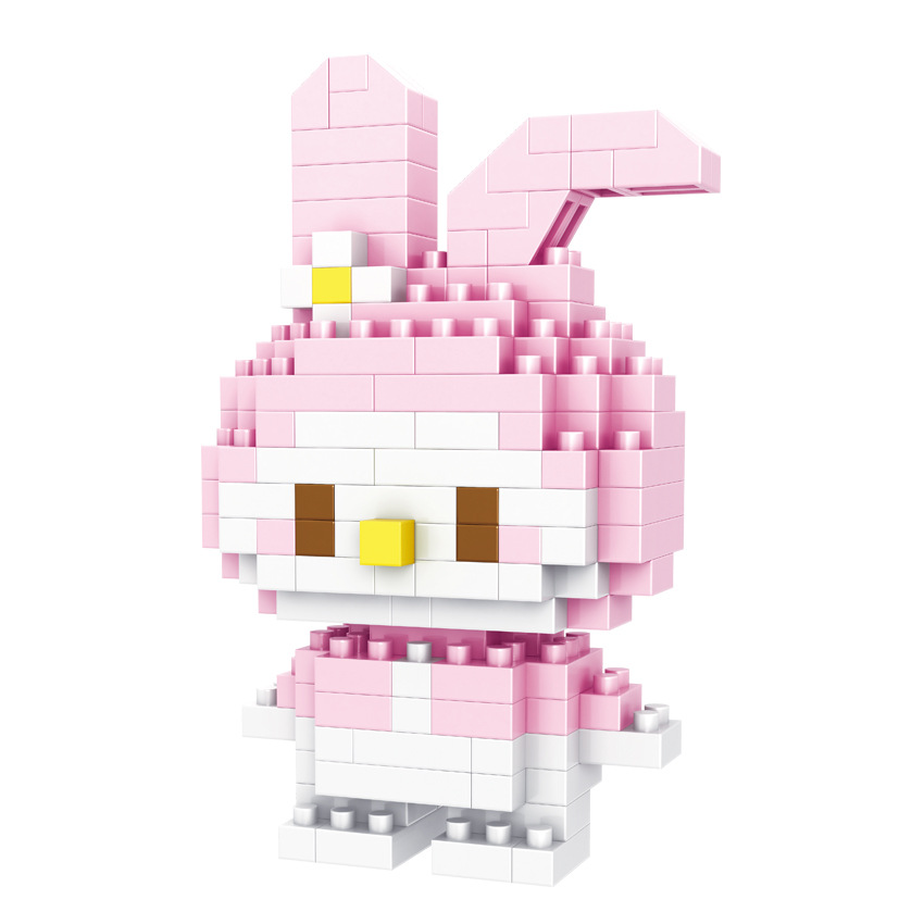 Bloques de construcción de micropartículas para niños decoración de muñecas de dibujos animados de animales juguetes ensamblados creativos para niños y niñas puesto de regalo al por mayor