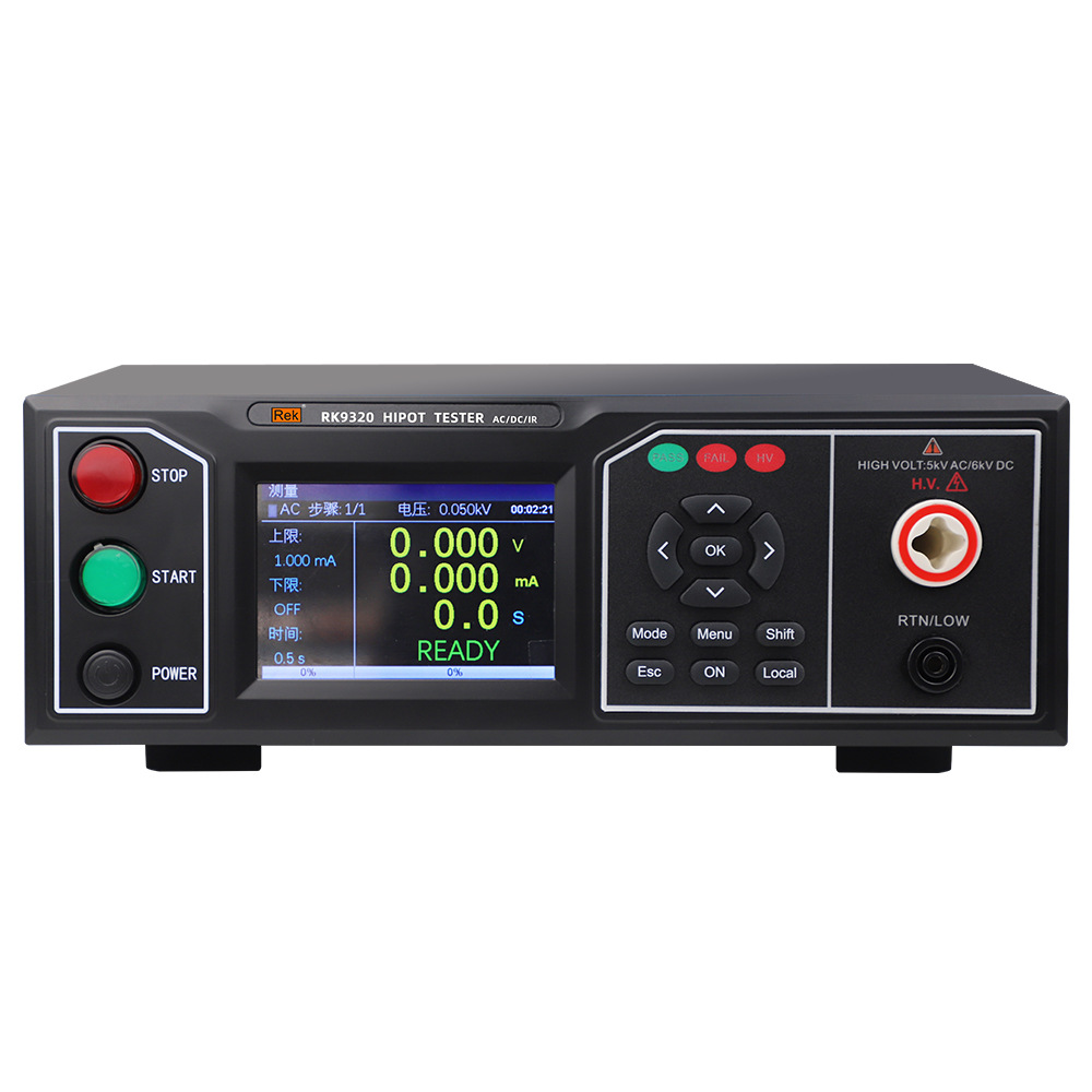 MEREK 저항 전압 안전 테스터 프로그램 제어 AC 및 DC 절연 저항 전압 테스트 교정 기계 DC6KV