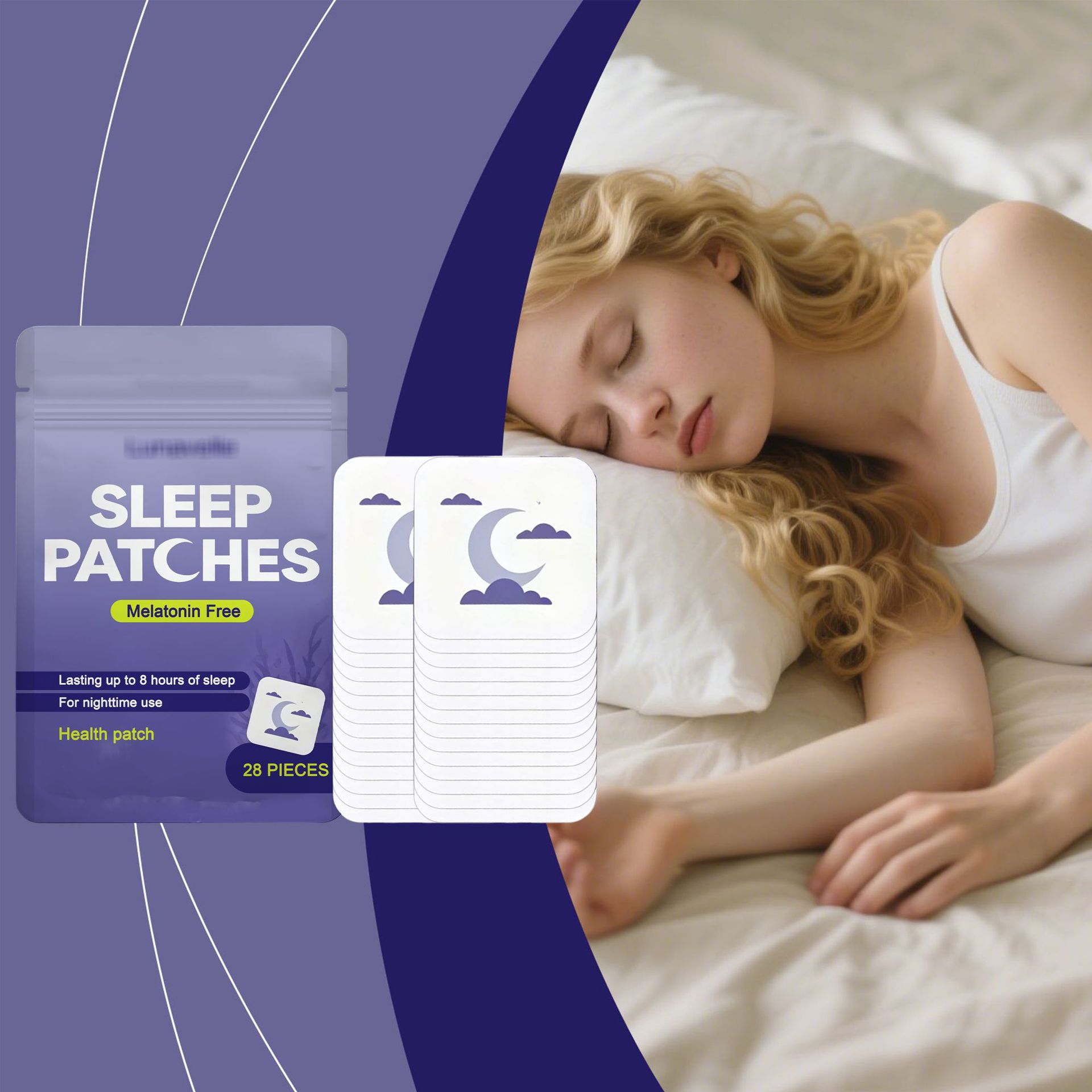 Sleep Care Patches: Gentle Care for a Peaceful and Comfortable Night's Sleep, Soft, Breathable, and Skin-Friendly Care Patches