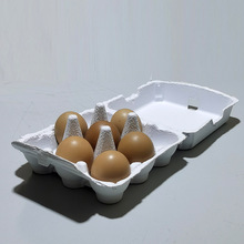 9枚白色鸡蛋托纸浆模塑纸浆托纸浆盒土鸡蛋盒包装纸浆托
