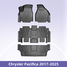 适用于Chrysler Pacifica 2017-2025 3D TPE全天候材质汽车脚垫