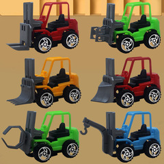 Excavator, Concrete Mixer, Toy Car, Rebound Excavator, Baby Boy Car Toy Model Set